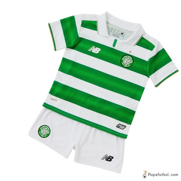 Camiseta Celtic Replica Primera Ropa Niños 2016/17 Blanco Verde